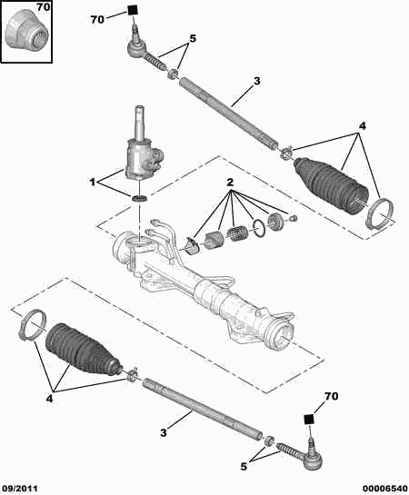 CITROËN/PEUGEOT 4066 73 - Körük, sükan furqanavto.az