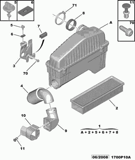 PEUGEOT 1444 CZ - HAVA FİLTERİ furqanavto.az