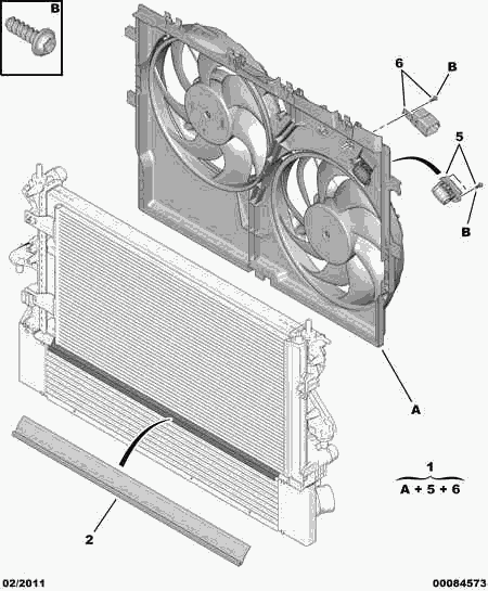 CITROËN/PEUGEOT 1250.H4 - Elektrik mühərriki, radiator ventilyatoru furqanavto.az