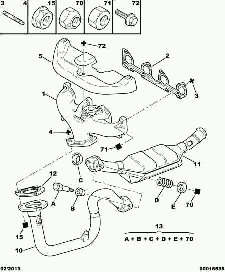 CITROËN/PEUGEOT 1731 E1 - Katalitik çevirici furqanavto.az