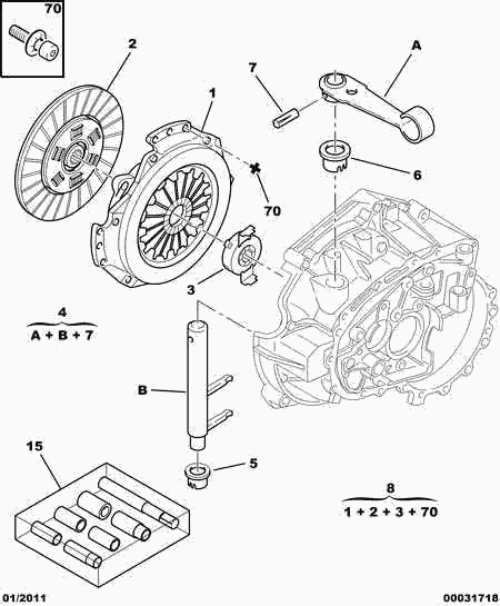 PEUGEOT 2052 94 - Debriyaj dəsti furqanavto.az