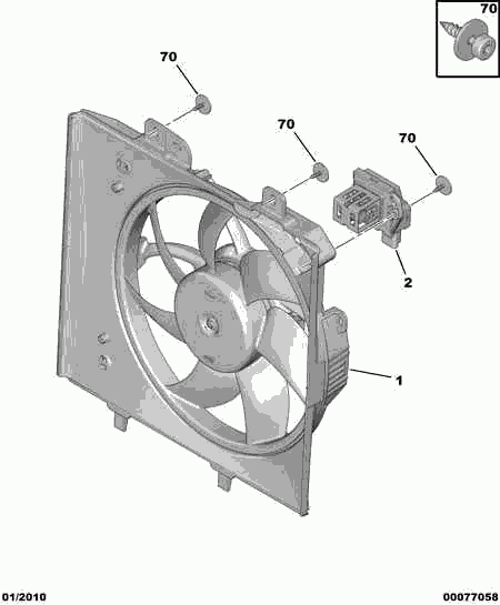 Volvo 1253 P8 - ENGINE MOTOR-DRIVEN FAN furqanavto.az