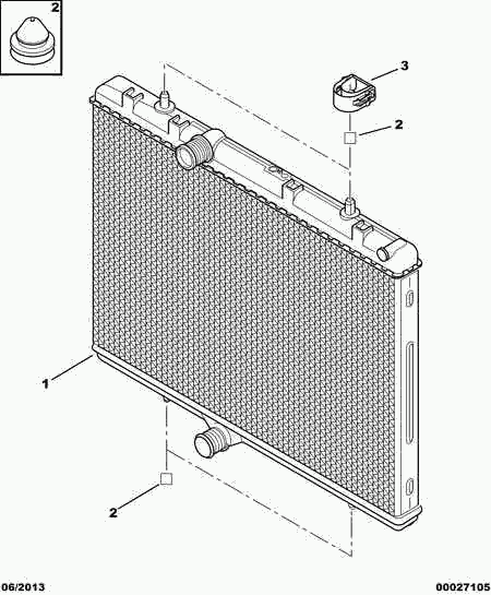 CITROËN/PEUGEOT 1330 F5 - Radiator, mühərrikin soyudulması furqanavto.az