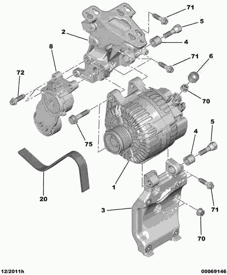 PEUGEOT 5705 AX - Alternator furqanavto.az