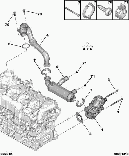 Opel 1618 NR - EGR Valf furqanavto.az