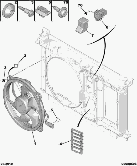 Volvo 1253 K2 - ENGINE MOTOR-DRIVEN FAN furqanavto.az