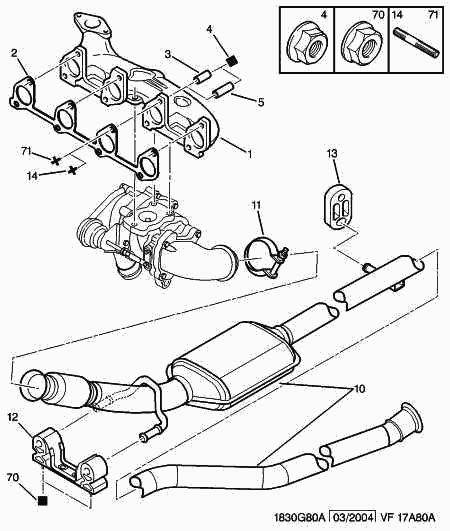 CITROËN 1705 QP - Katalitik çevirici furqanavto.az