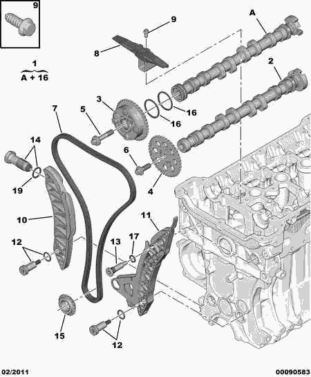 PEUGEOT 0805.H6 - Ötürücü, eksantrik mili furqanavto.az