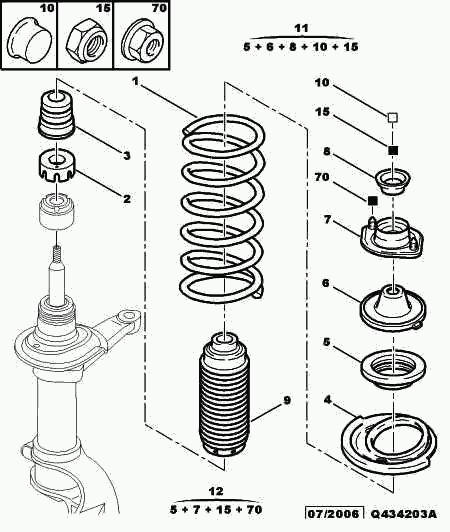 CITROËN 5031 53 - Üst Strut Montajı furqanavto.az