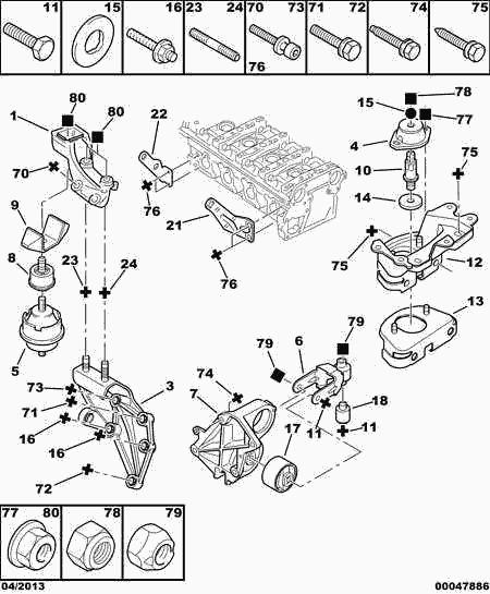 PEUGEOT 1807-A6 - Tutacaq, mühərrik montajı furqanavto.az