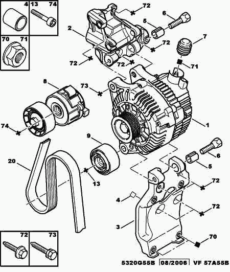 DS (CAPSA) 5750.XR - DRIVE BELT ALTERNATEUR furqanavto.az