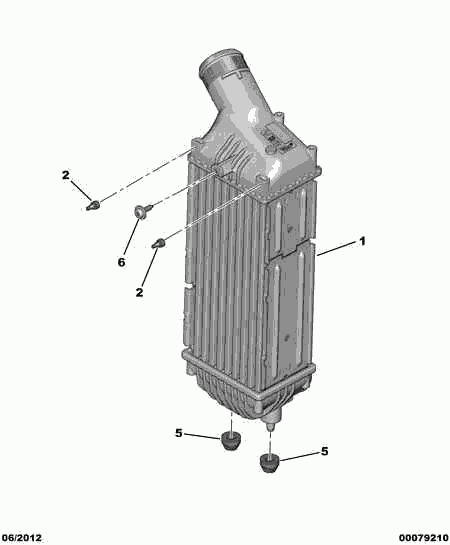 CITROËN 0384 G4 - Intercooler, şarj cihazı furqanavto.az