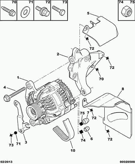 PEUGEOT 5705.1J - Alternator furqanavto.az