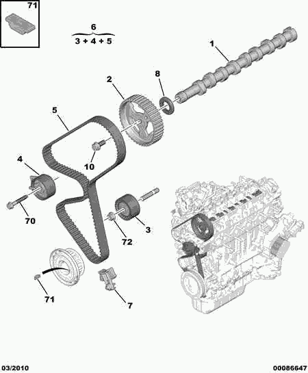 CITROËN 0816 L0 - Vaxt kəməri furqanavto.az