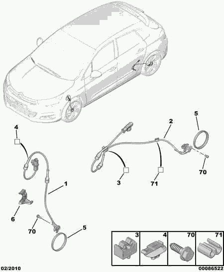 PEUGEOT 4547.L3 - Kabel, dayanacaq əyləci furqanavto.az