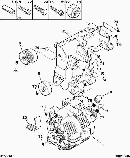 CITROËN (DF-PSA) 5705 AA - Alternator furqanavto.az