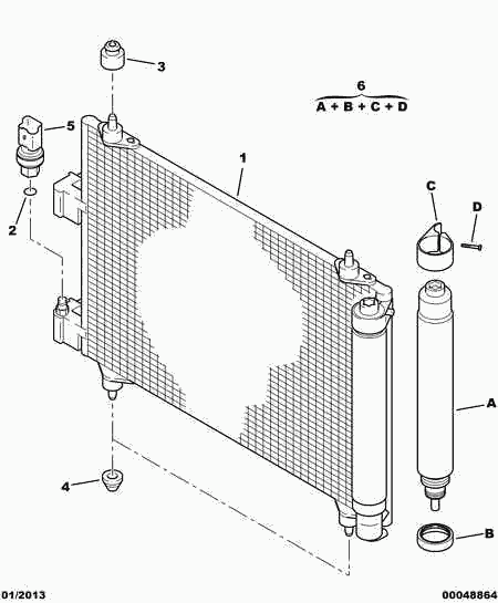 FIAT / LANCIA 6455 AJ - CARTRIDGE DRYING KIT furqanavto.az