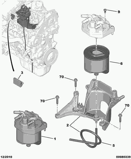 CITROËN 1906 E6 - Yanacaq filtri furqanavto.az