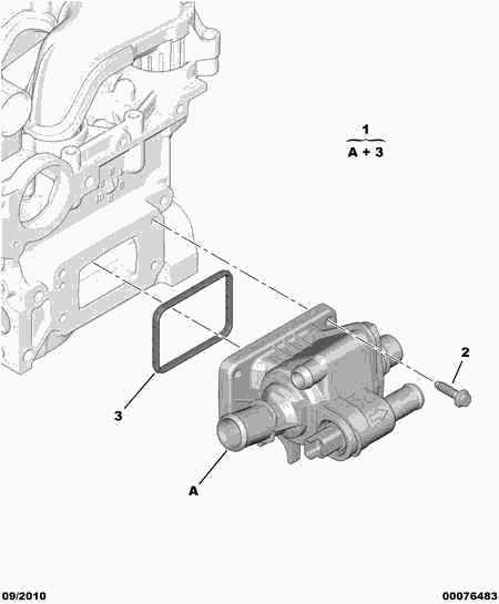 PEUGEOT (DF-PSA) 1336 V6 - Termostat, soyuducu furqanavto.az