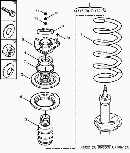 CITROËN 6939-C1 - Üst Strut Montajı furqanavto.az