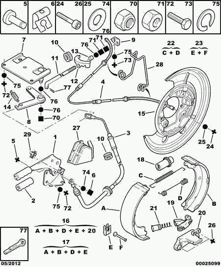 FIAT 4745 W5 - Kabel, dayanacaq əyləci furqanavto.az