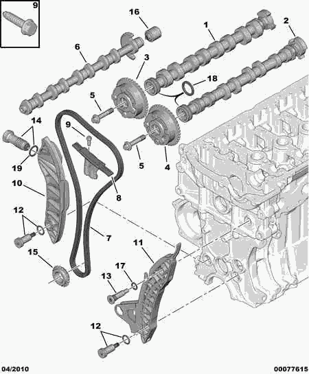 BMW 0818 40 - Vaxt zəncirinin dəsti furqanavto.az