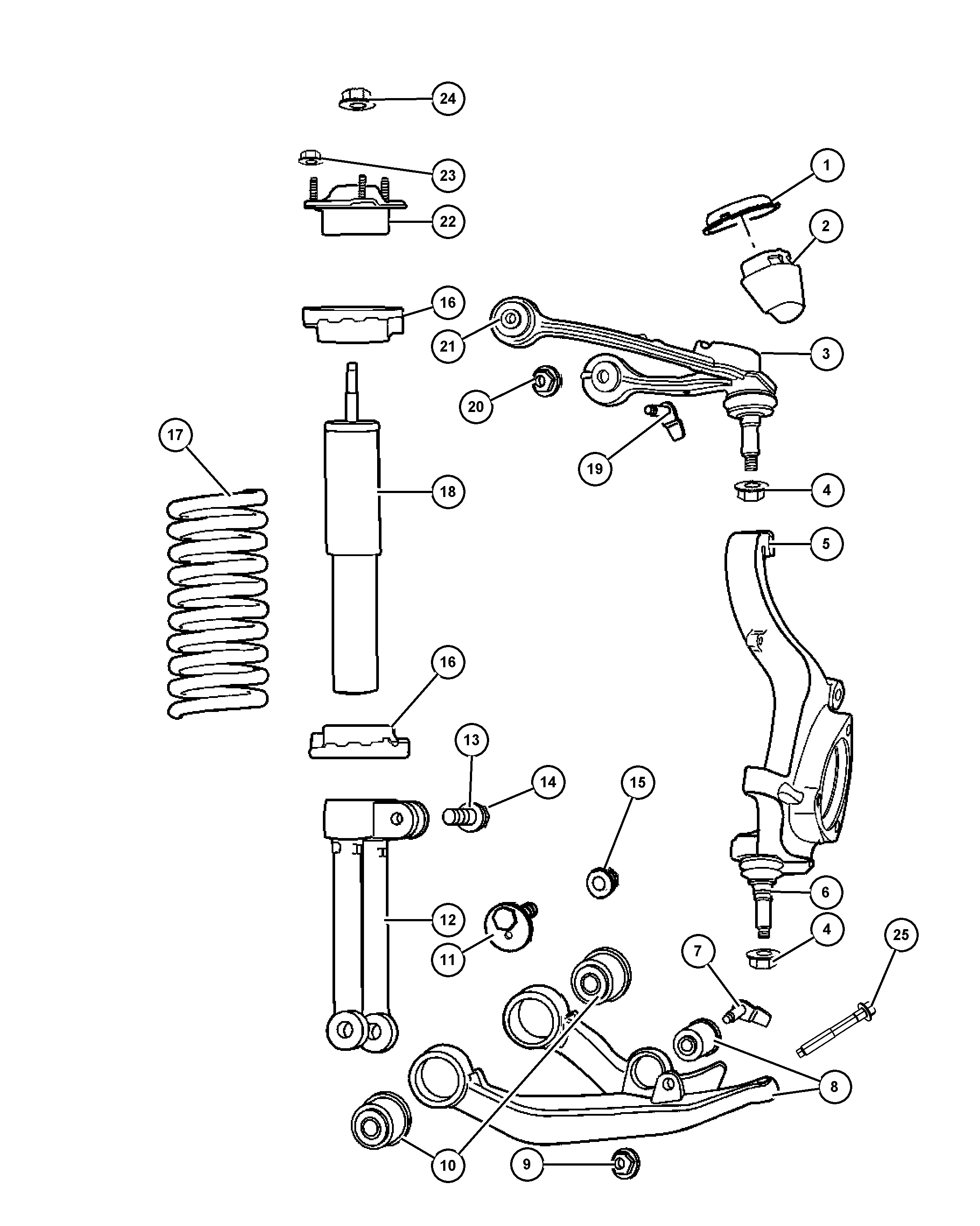 Chrysler 52125 369AA - Nəzarət Kolu / Arxa Qol furqanavto.az