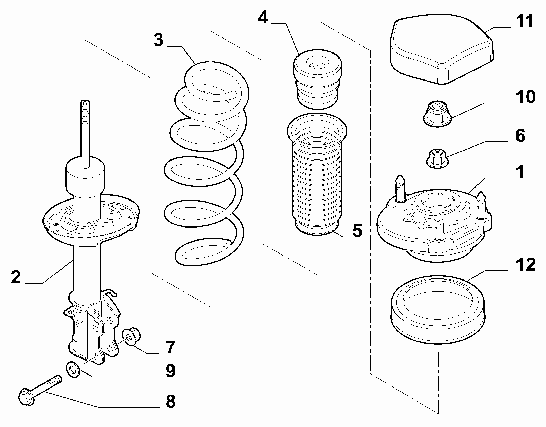 CITROËN 51928745 - Üst Strut Montajı furqanavto.az