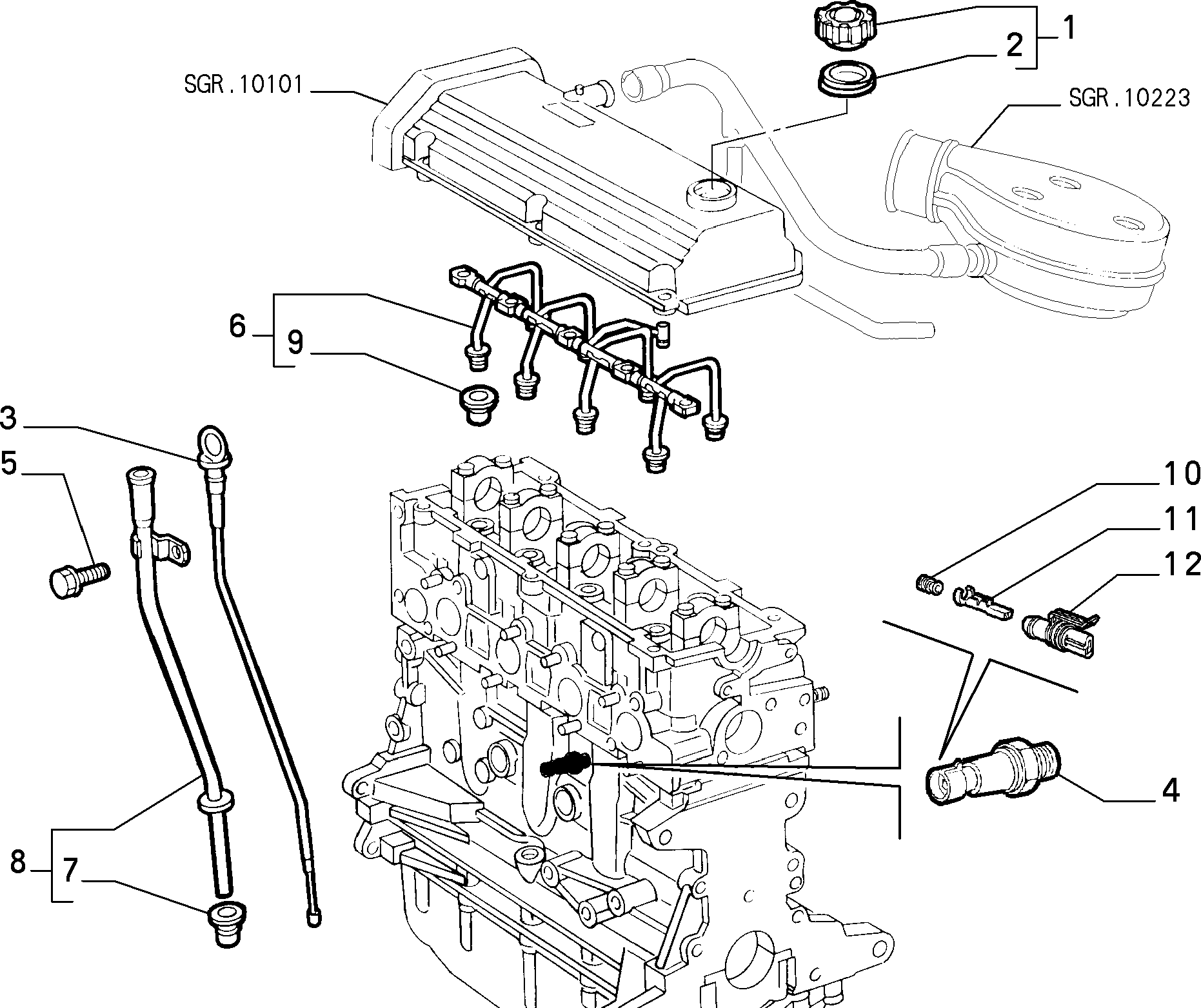 FIAT 16296924 - Vaxt zəncirinin dəsti furqanavto.az