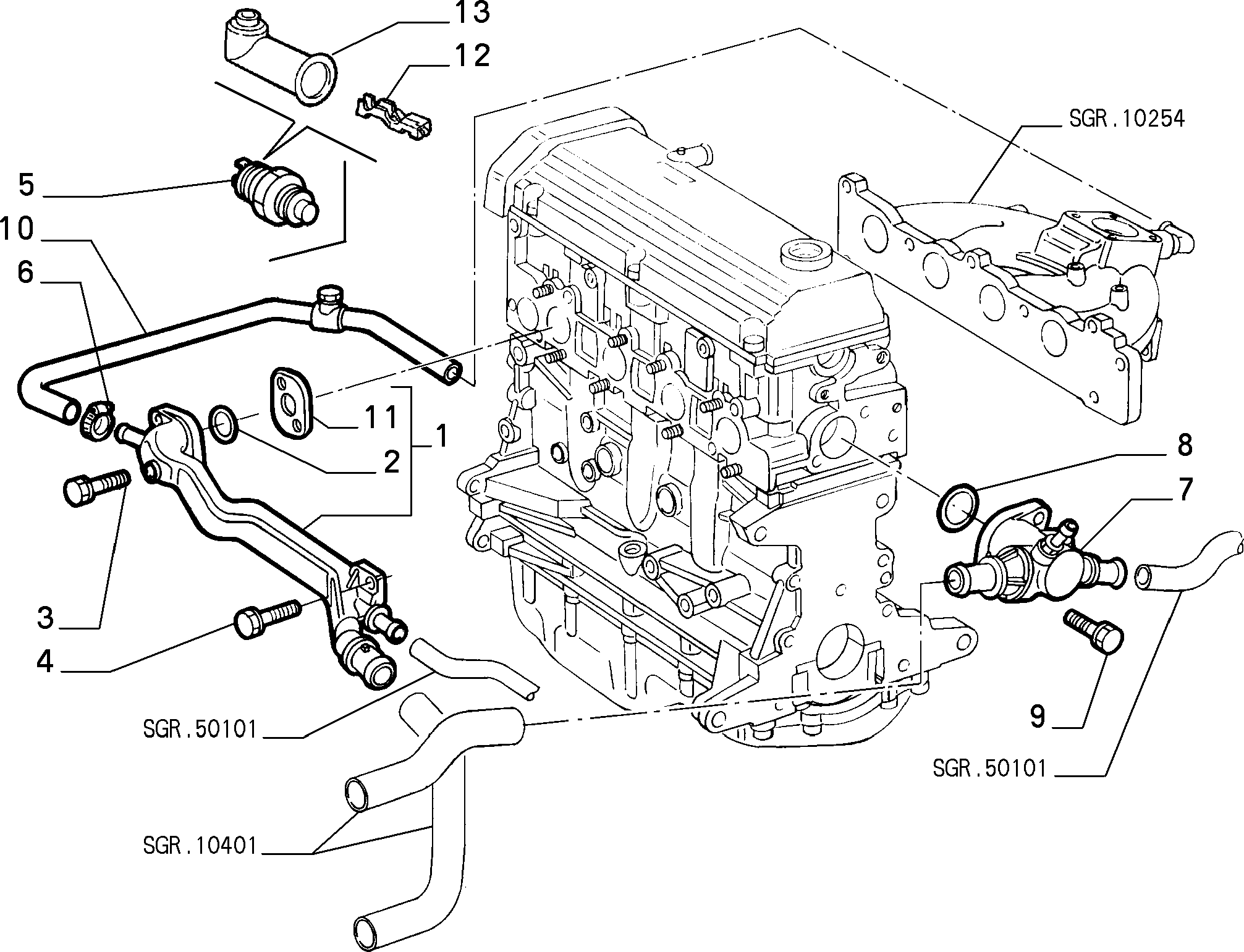 Alfa Romeo 758 8802 - Sensor, soyuducu suyun temperaturu furqanavto.az