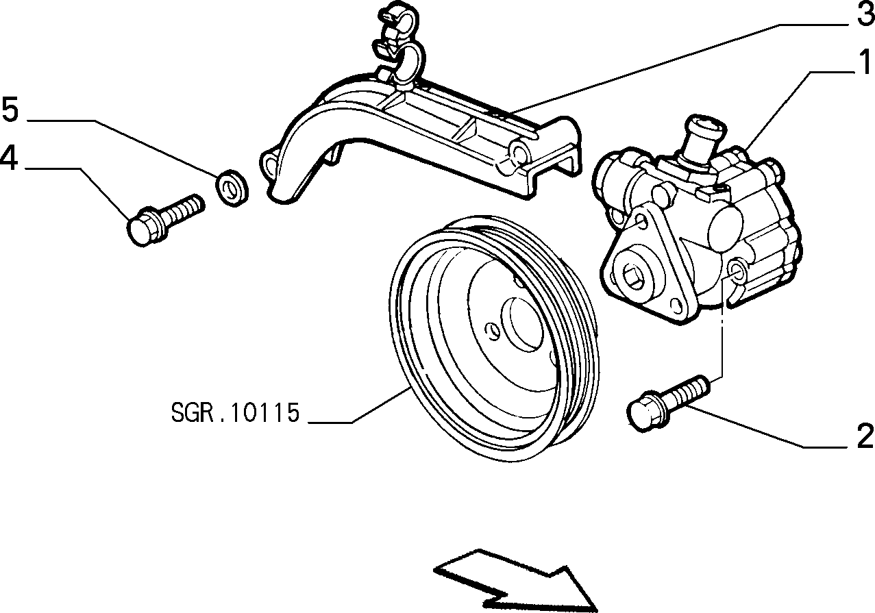 Lancia 46 436 958 - Hidravlik nasos, sükan sistemi furqanavto.az