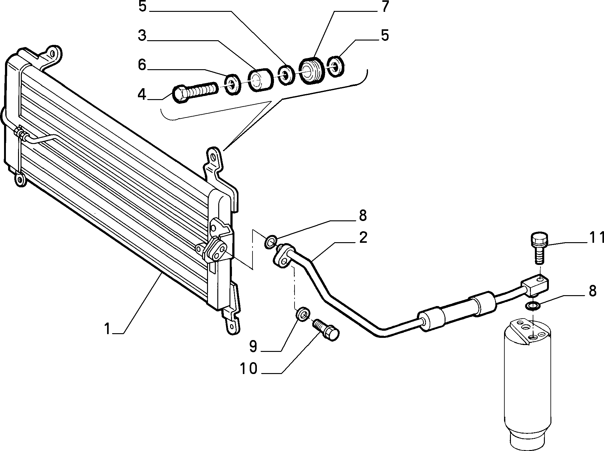 FIAT 46735394 - Kondenser, kondisioner furqanavto.az