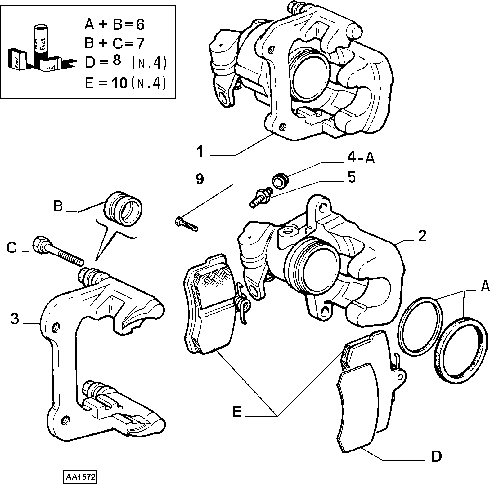 FIAT 9947815 - Əyləc kaliperi furqanavto.az