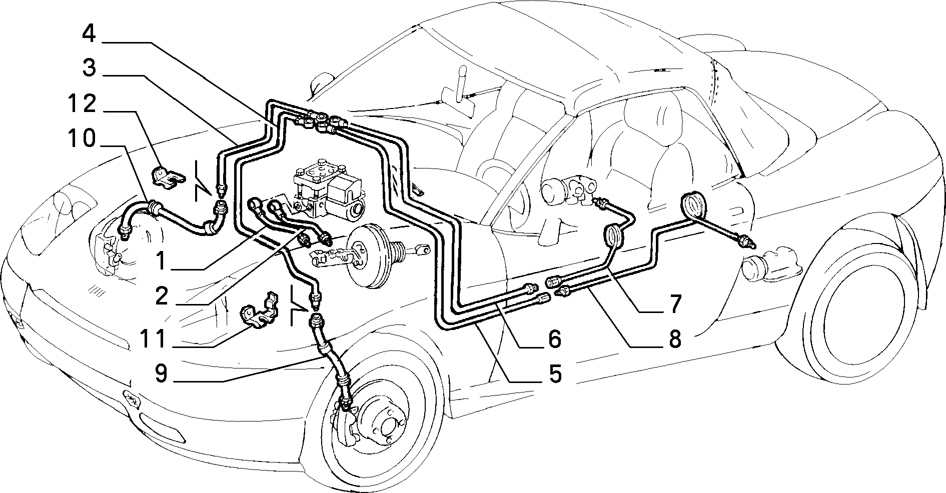 Lancia 71736922 - Əyləc şlanqı furqanavto.az