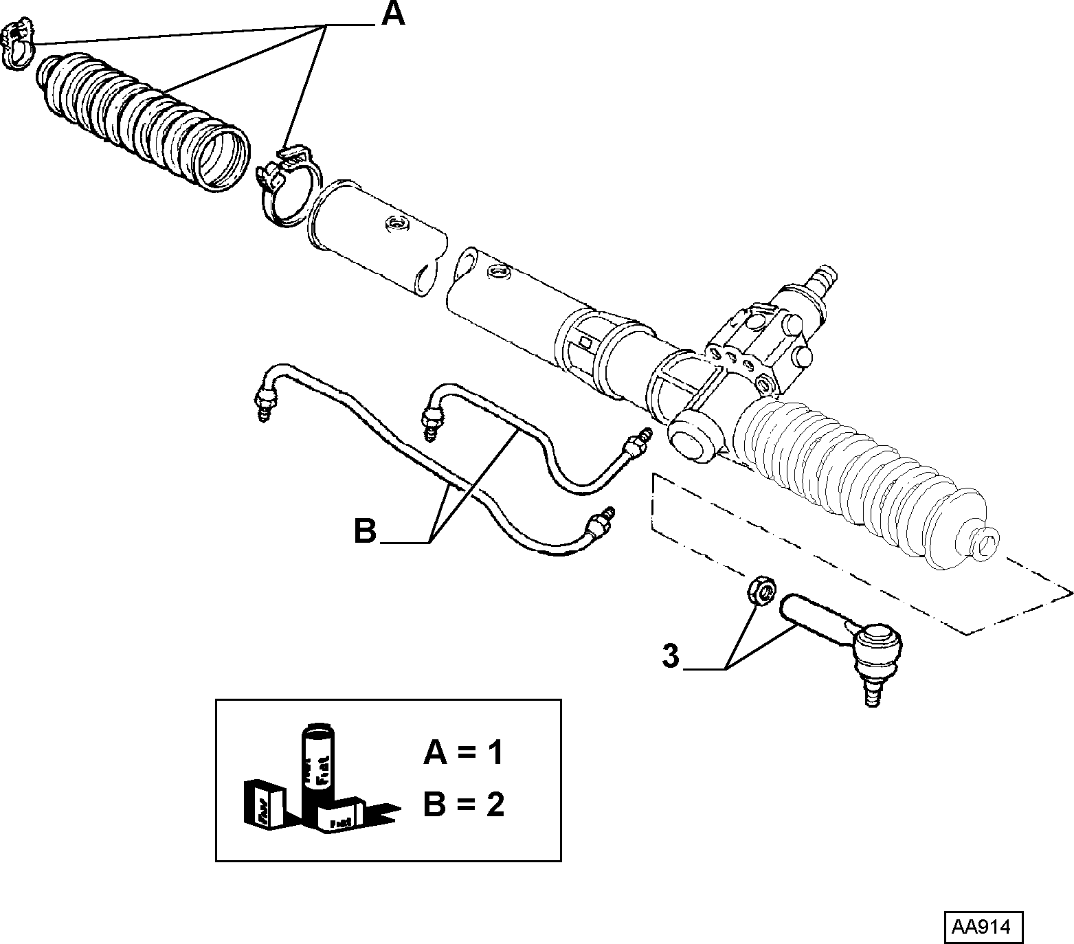 FIAT 77363710 - Körük dəsti, sükan furqanavto.az