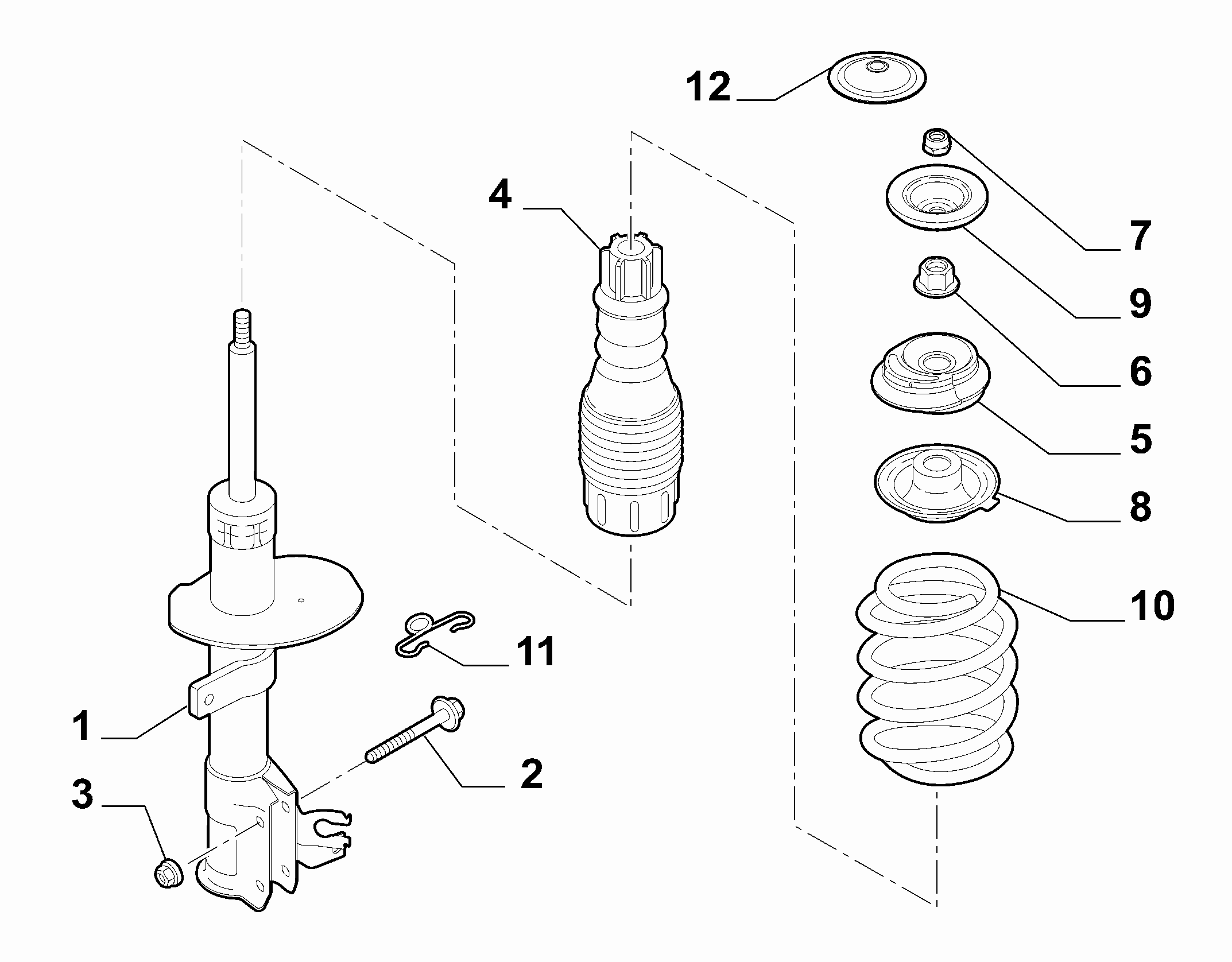 Alfa Romeo 51876262 - Üst Strut Montajı furqanavto.az