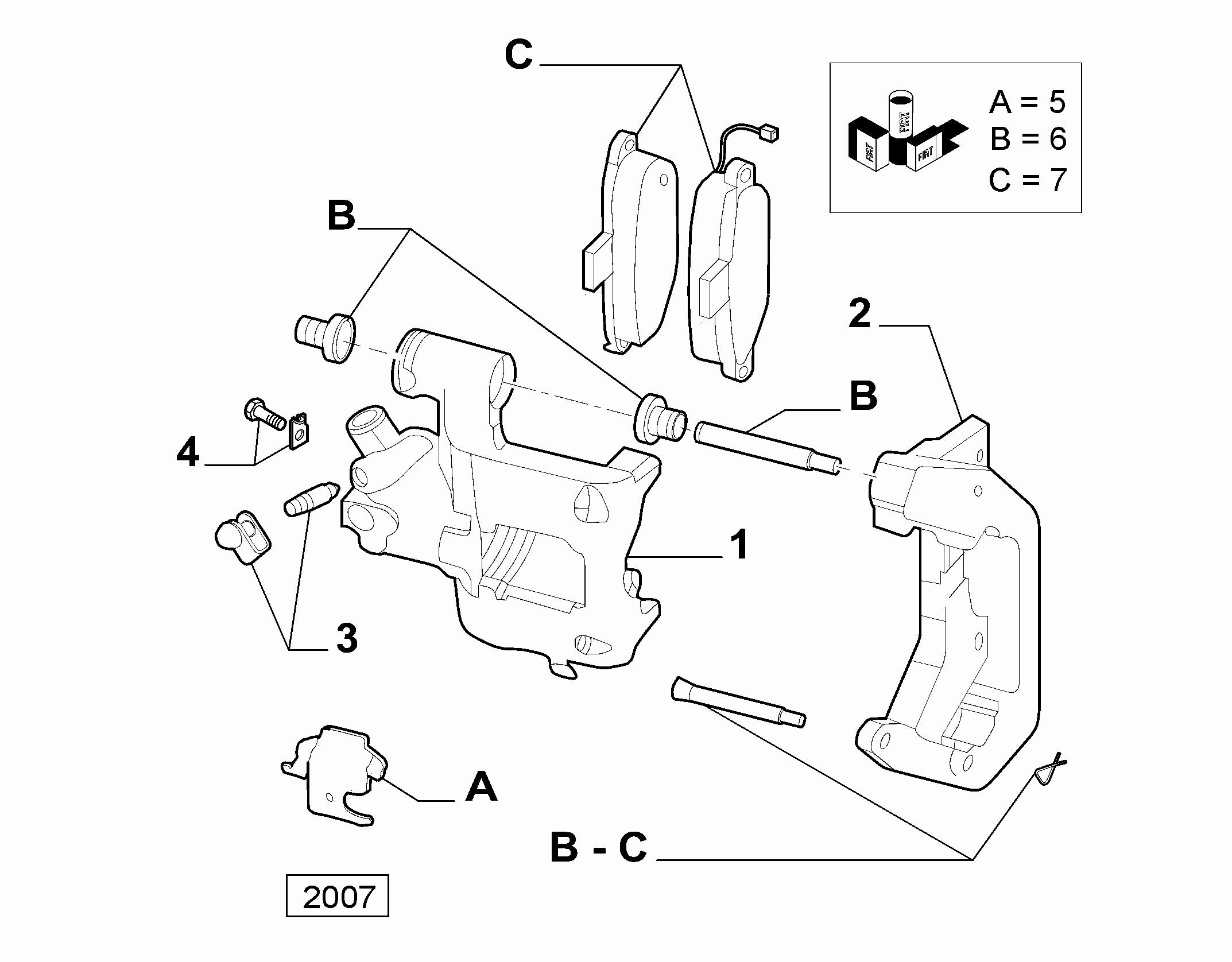 Alfa Romeo 77365862 - Əyləc kaliperi furqanavto.az