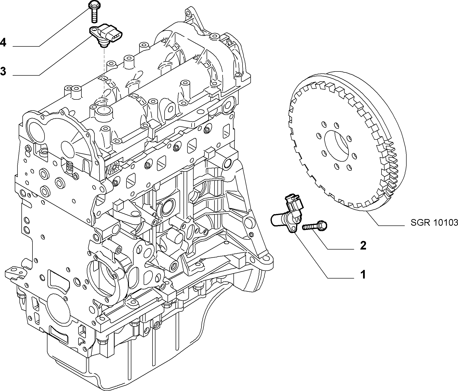 Opel 73502752 - Sensor, krank mili nəbzi furqanavto.az