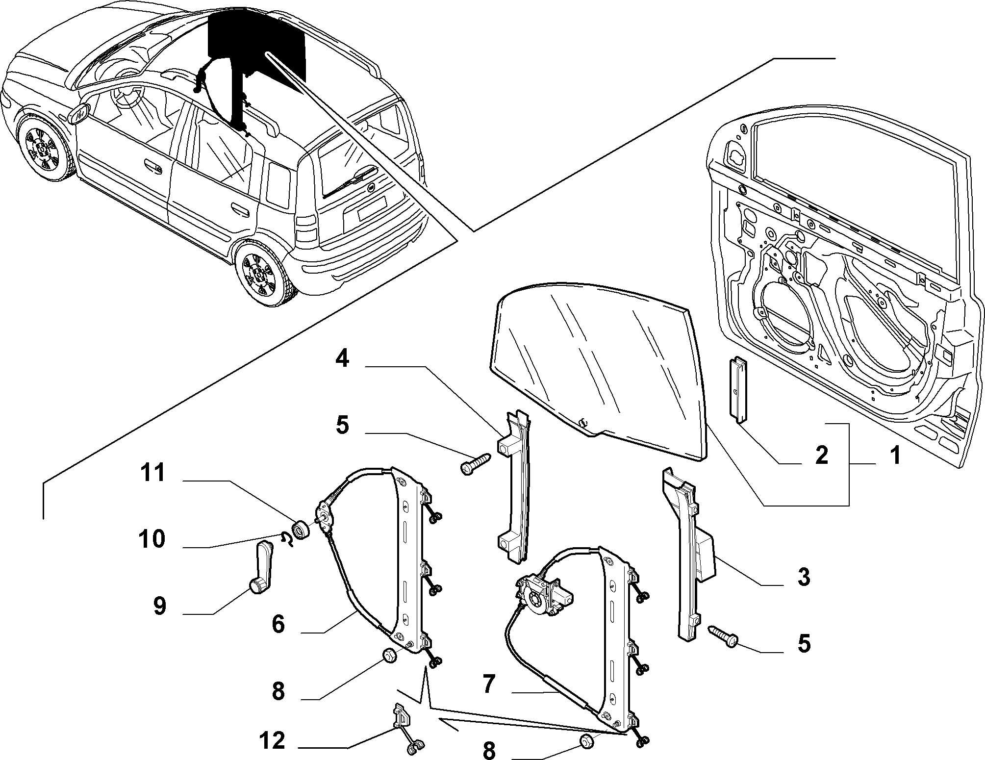 FIAT / LANCIA 46803651 - Pəncərə tənzimləyicisi furqanavto.az