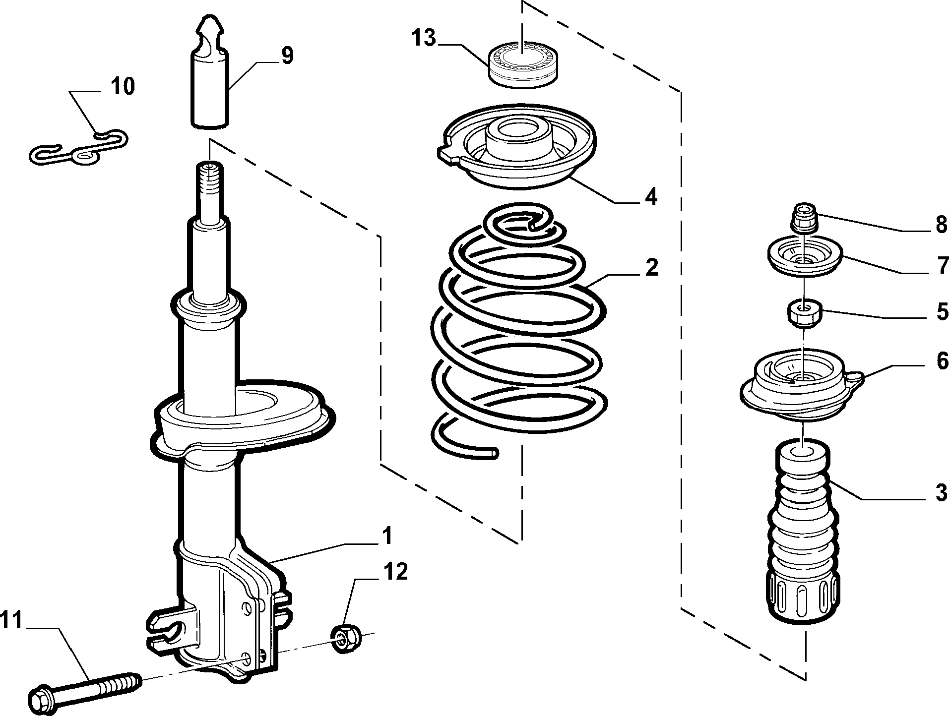 Abarth 50703155 - Üst Strut Montajı furqanavto.az