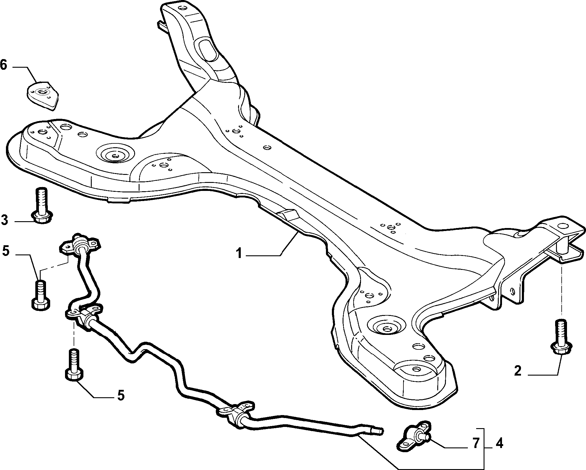 Alfarome/Fiat/Lanci 7750990 - Dəstək kol, stabilizator furqanavto.az