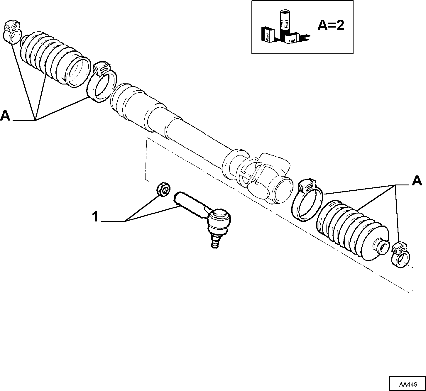 FIAT 994 6949 - Bağlama çubuğunun sonu furqanavto.az