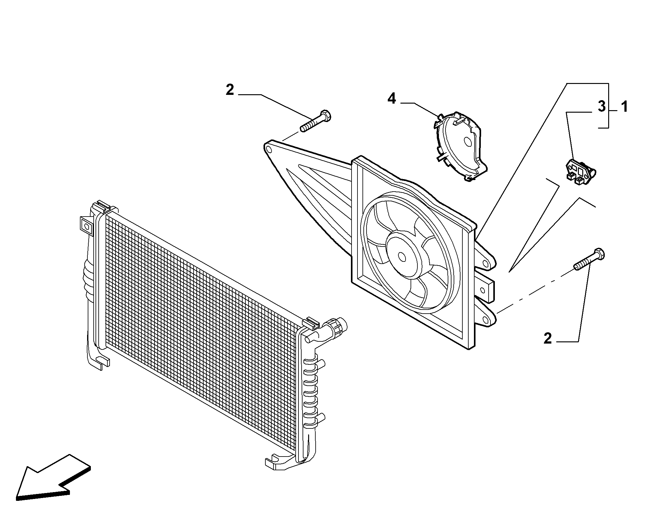 FIAT 51829974 - Fen, radiator furqanavto.az