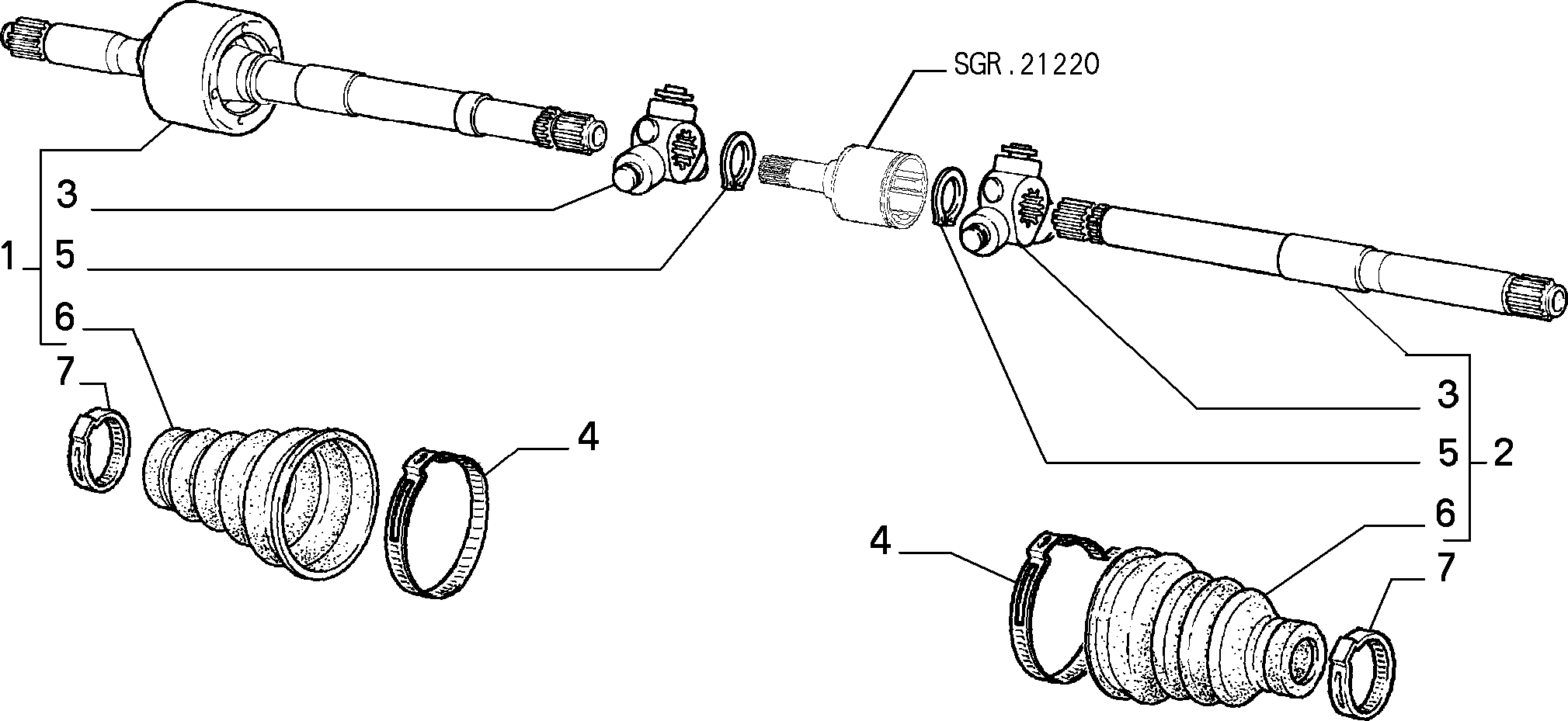 Lancia 7702195 - Tripod Qovşağı, ötürücü mil furqanavto.az