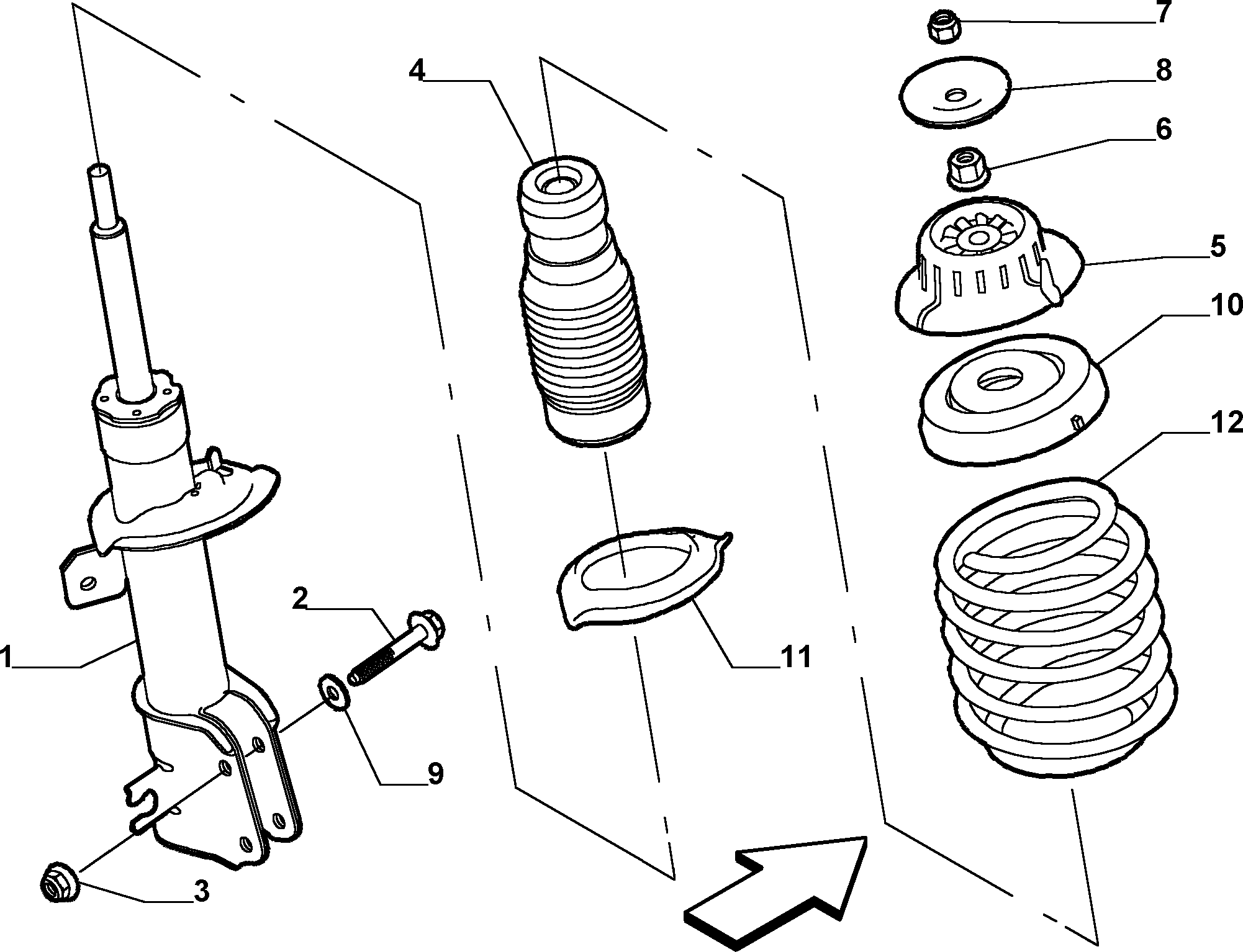 Alfa Romeo 50702841 - Üst Strut Montajı furqanavto.az