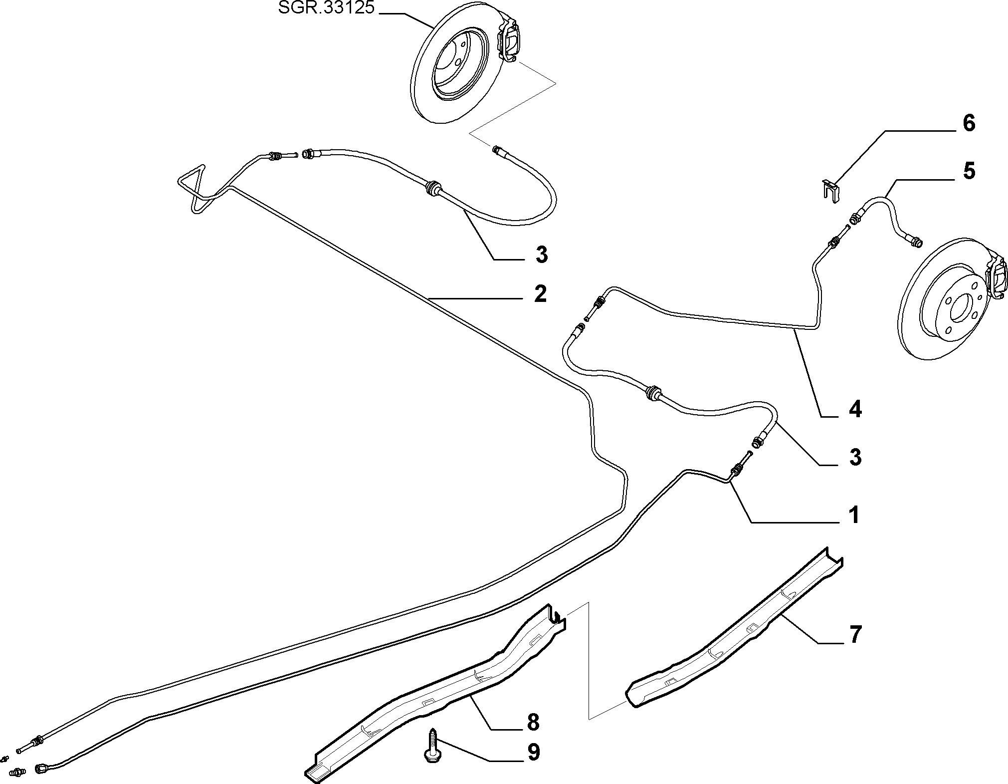 Autobianchi 46809898 - Əyləc şlanqı furqanavto.az