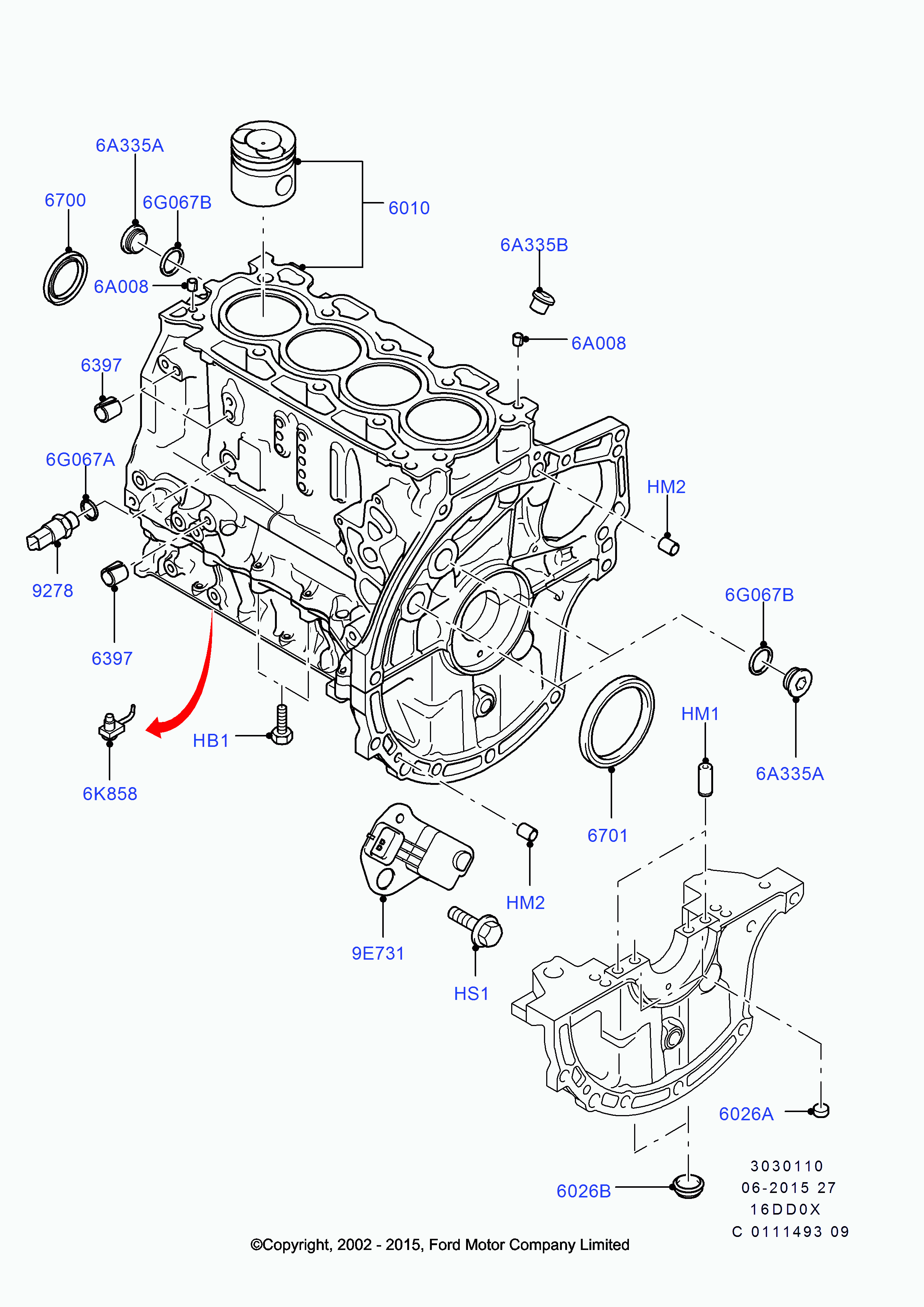 FORD 1 486 742 - Göndərən vahid, yağ təzyiqi furqanavto.az