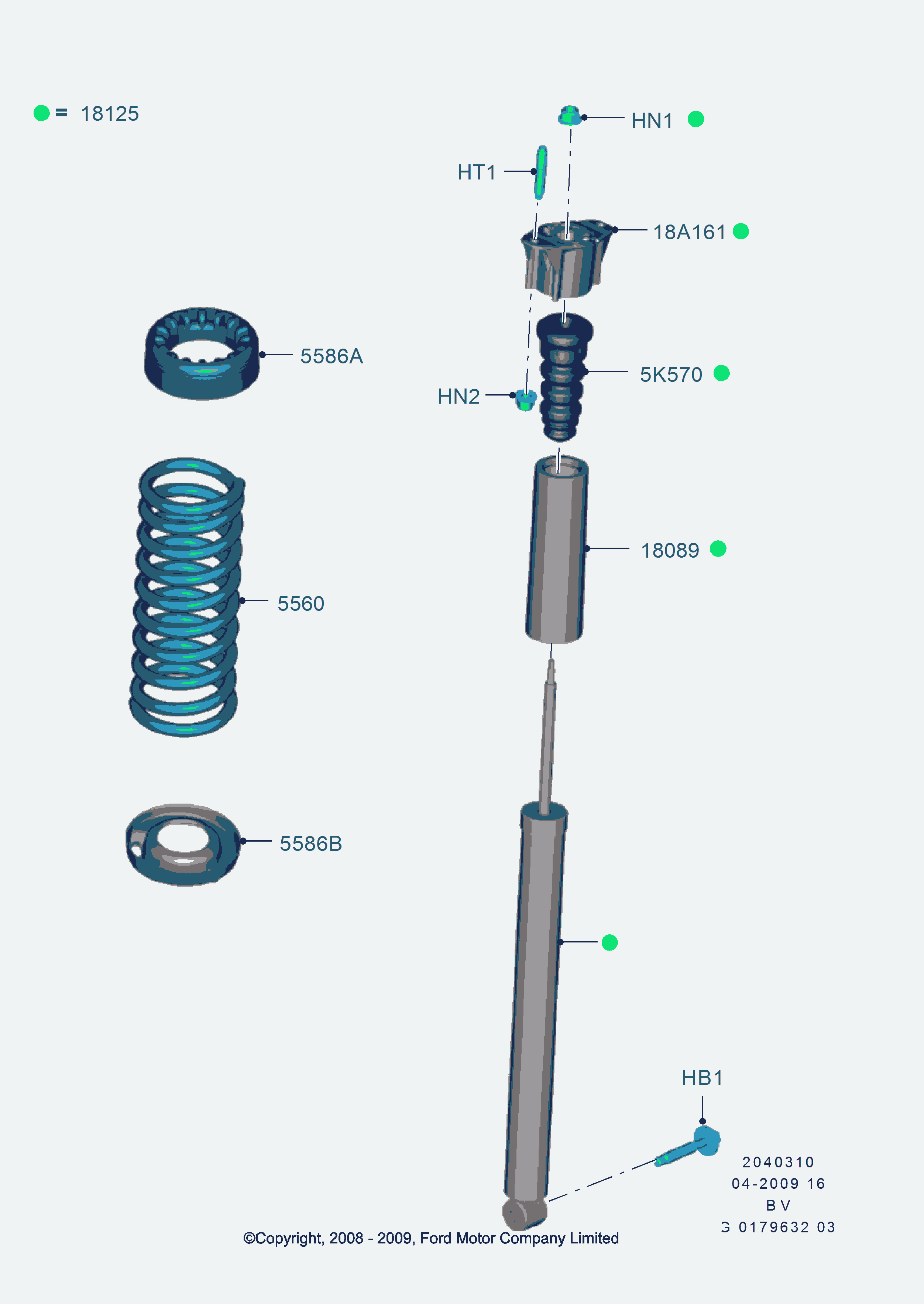 FORD 1444281 - Üst Strut Montajı furqanavto.az