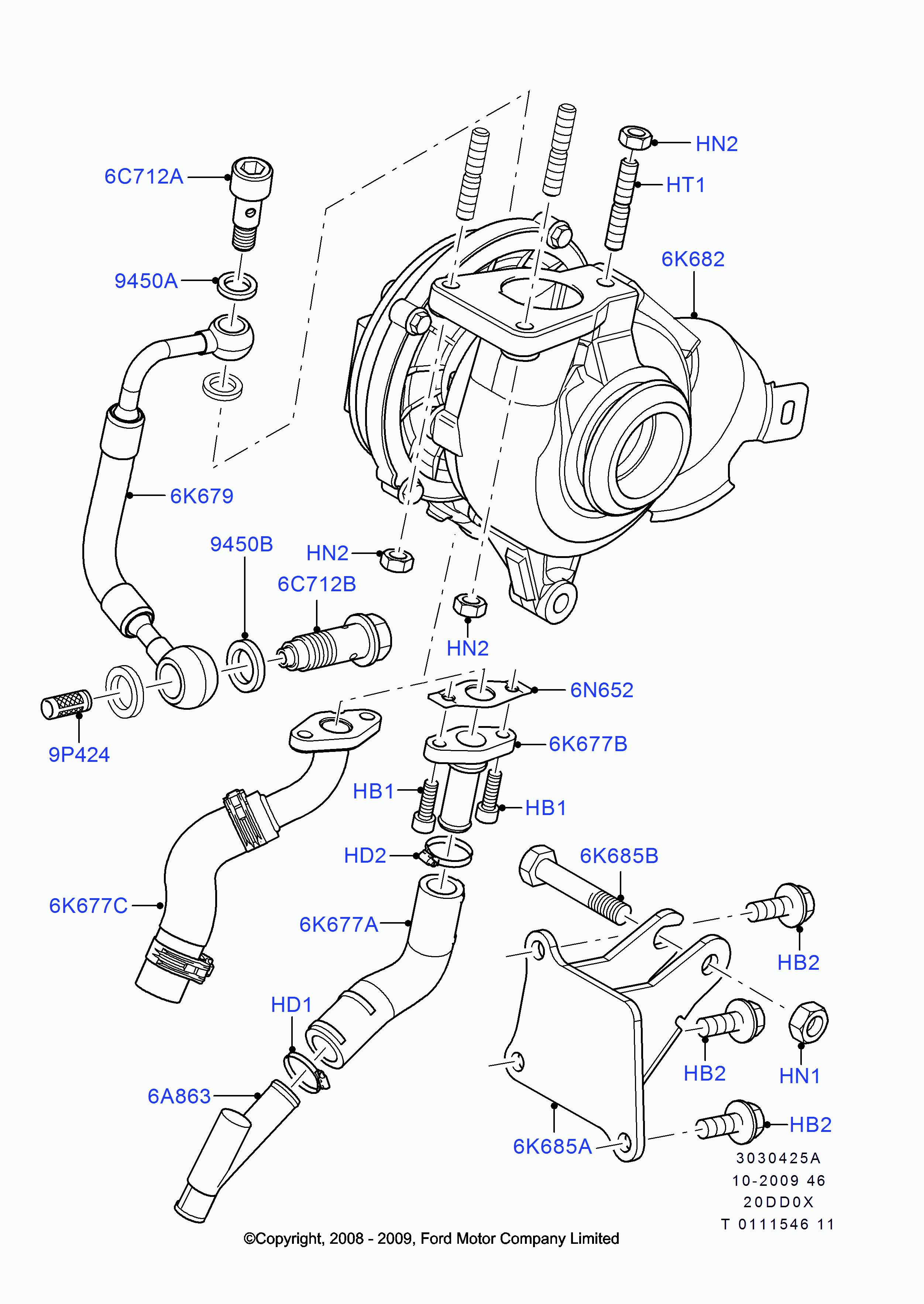 FORD 1496216 - Turbocharger Assy furqanavto.az