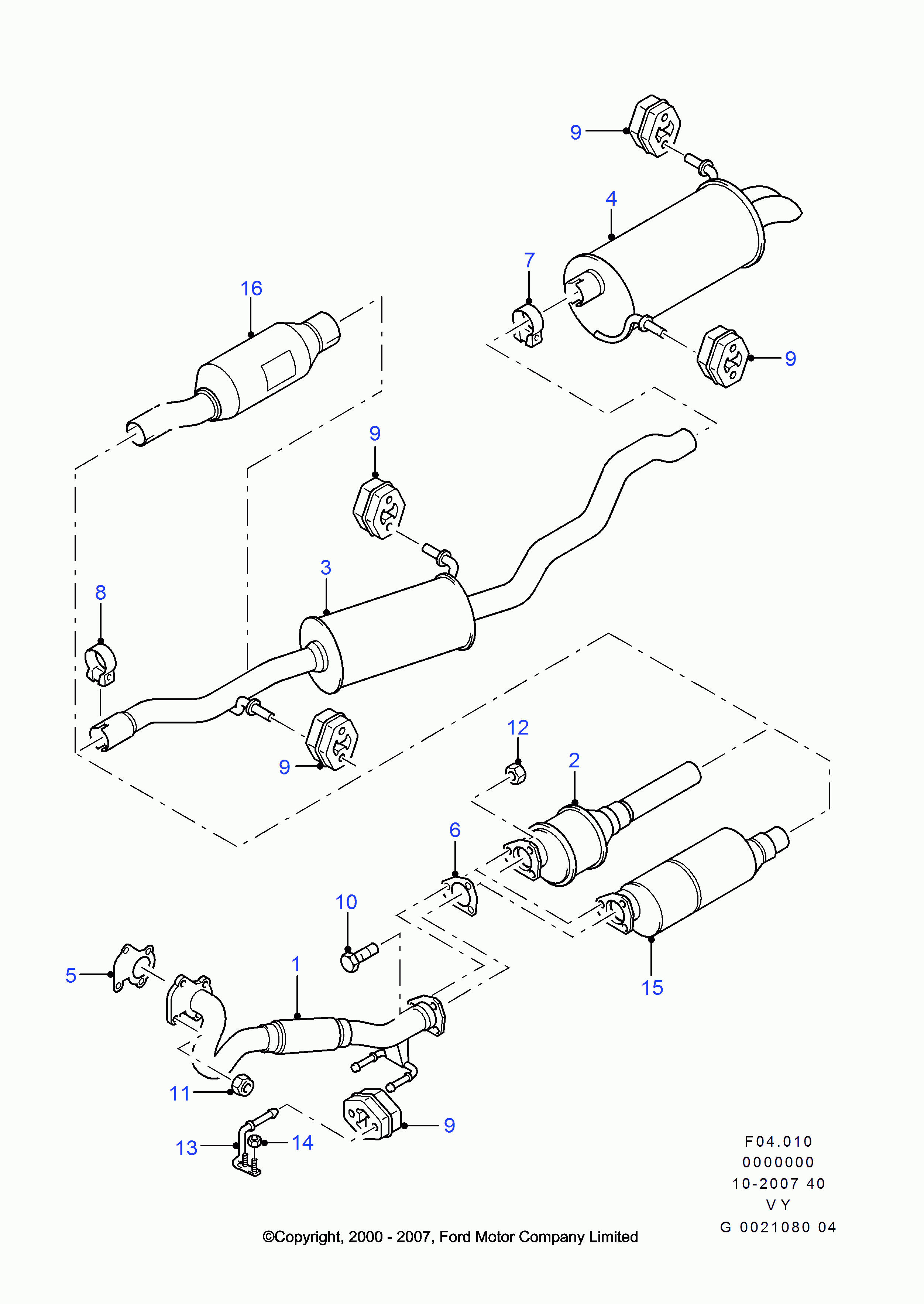 FORD 7.196.820 - Dəstək kol, stabilizator furqanavto.az